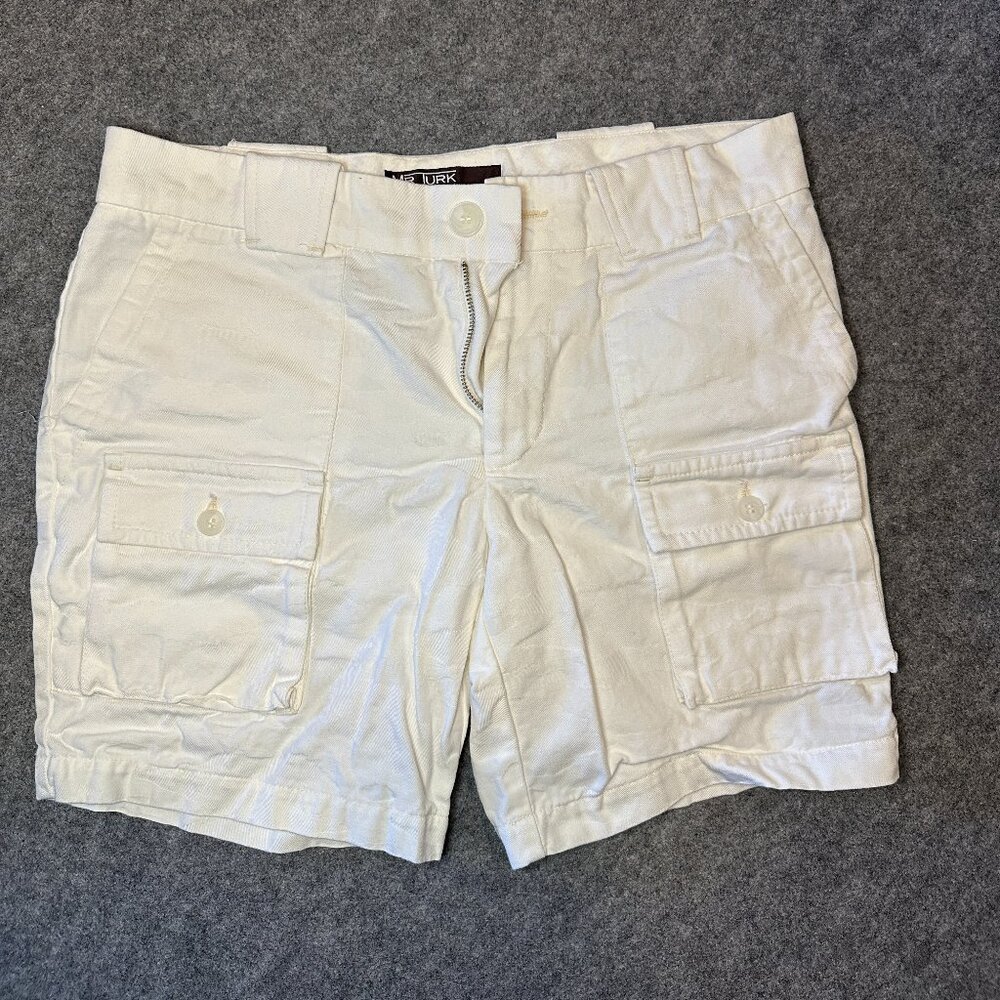 Mr Turk Men’s White Cargo Shorts – Size 30 (Brand New, No Tags)